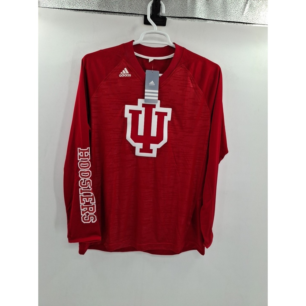 Indiana Hoosiers Womens Adidas‎ Performance 2XLT Long Sleeve Shirt NWT